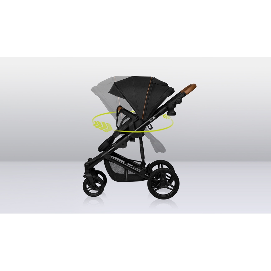 Lionelo - poussette combinée 3 en 1 MARI TOUR Noir Onyx