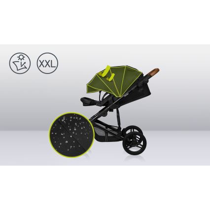 Lionelo - poussette combinée 3 en 1 MARI TOUR Noir Onyx