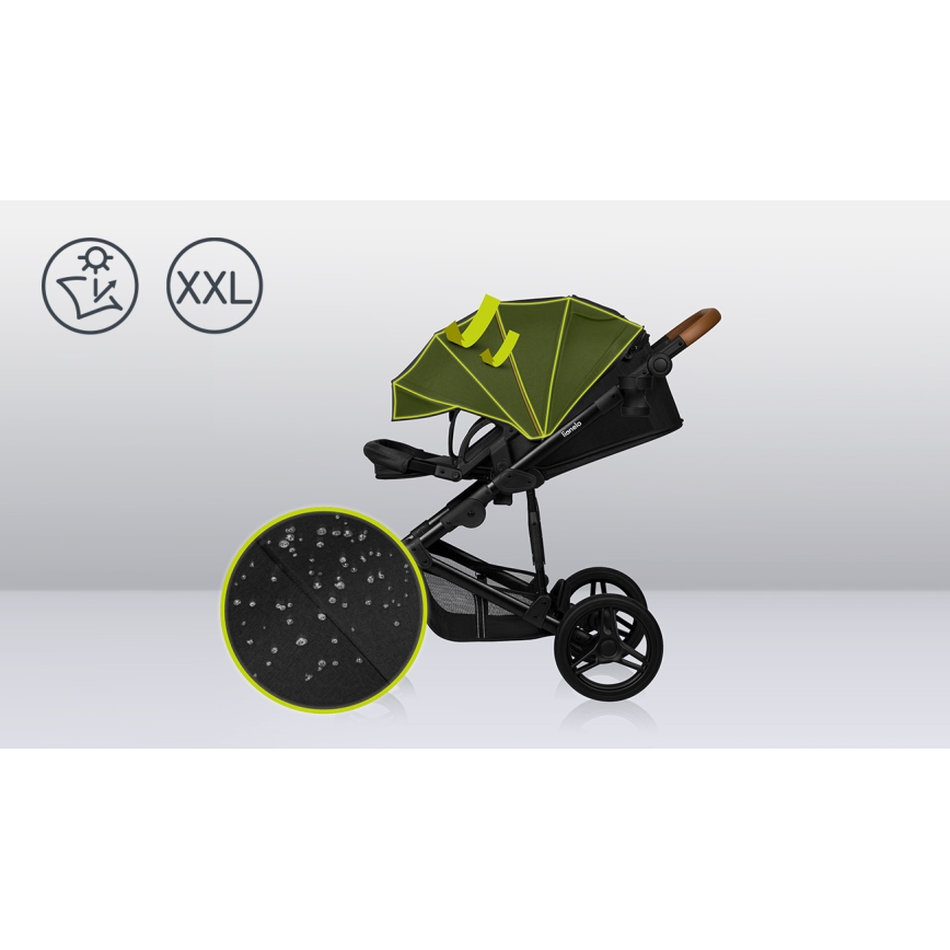 Lionelo - poussette combinée 3 en 1 MARI TOUR Noir Onyx