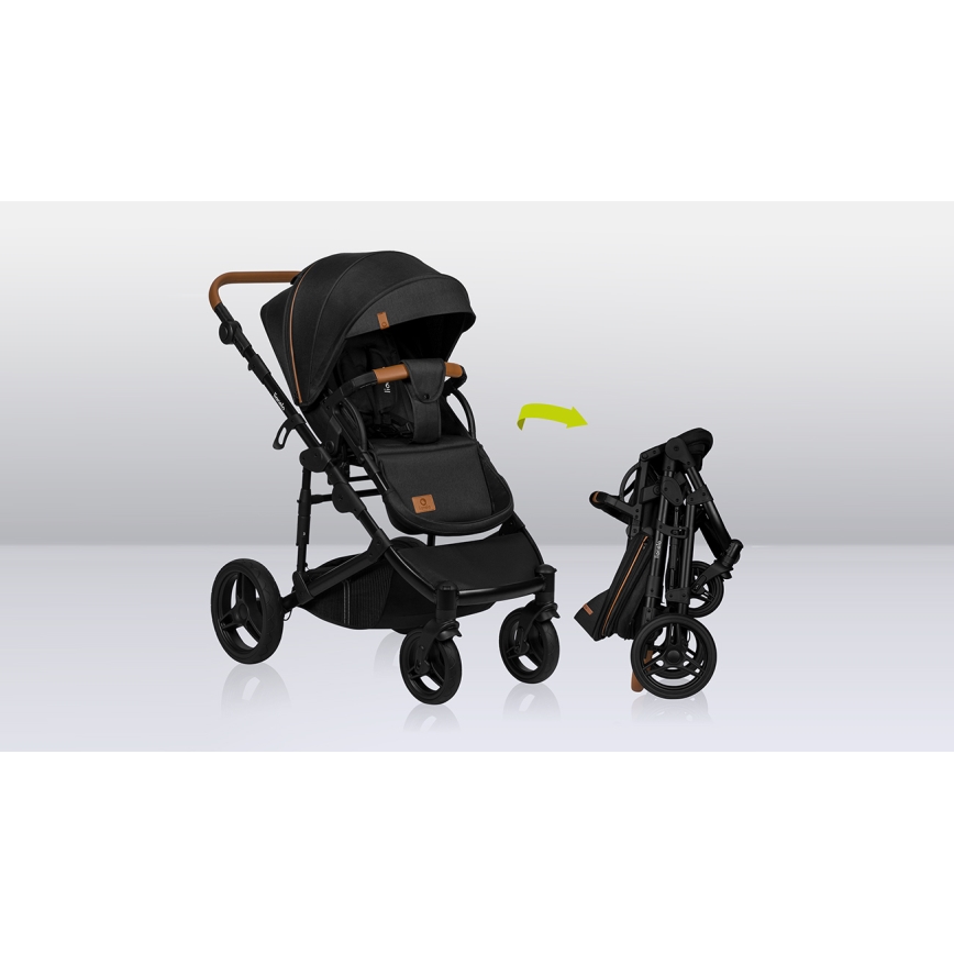 Lionelo - poussette combinée 3 en 1 MARI TOUR Noir Onyx
