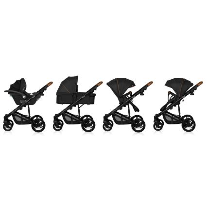 Lionelo - poussette combinée 3 en 1 MARI TOUR Noir Onyx
