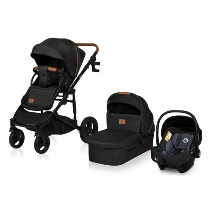 Lionelo - poussette combinée 3 en 1 MARI TOUR Noir Onyx