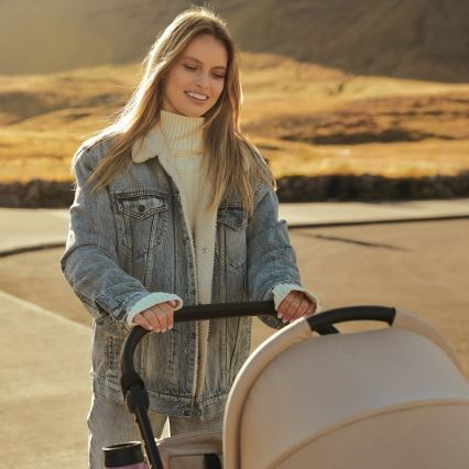 Lionelo - Poussette combinée 3-en-1 MERIL Beige Sable