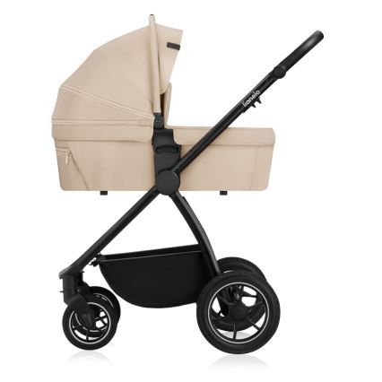 Lionelo - Poussette combinée 3-en-1 MERIL Beige Sable