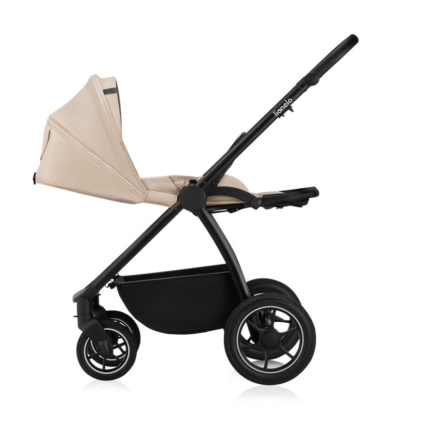 Lionelo - Poussette combinée 3-en-1 MERIL Beige Sable