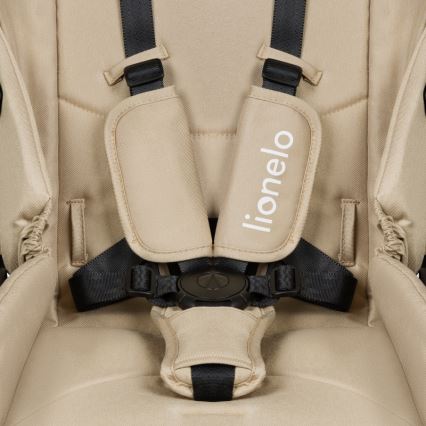Lionelo - Poussette combinée 3-en-1 MERIL Beige Sable