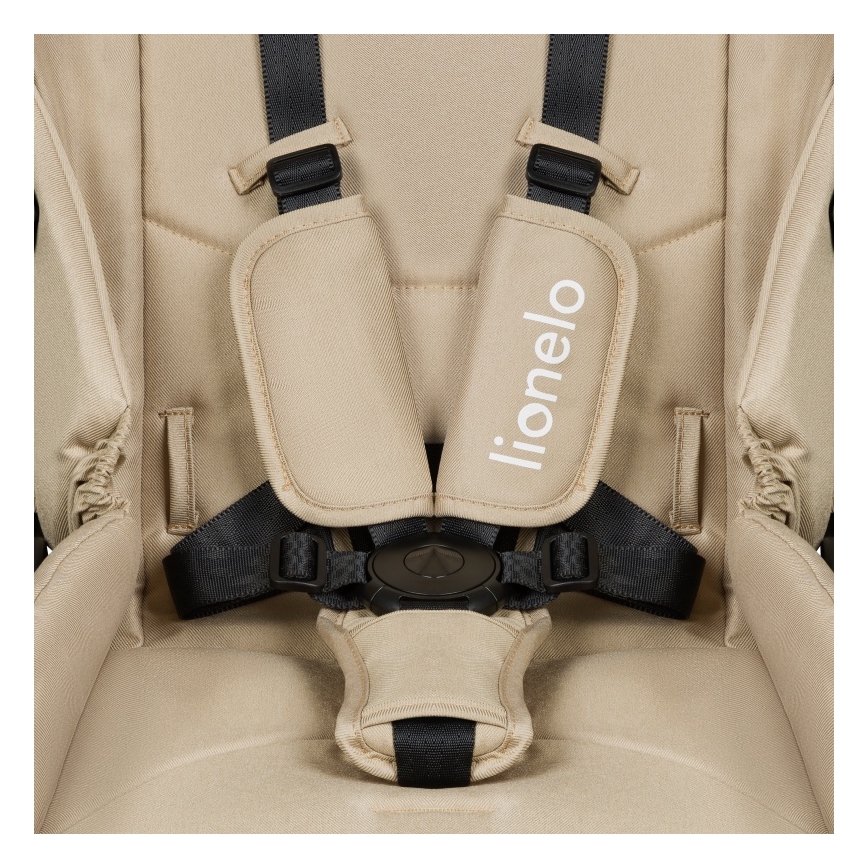 Lionelo - Poussette combinée 3-en-1 MERIL Beige Sable