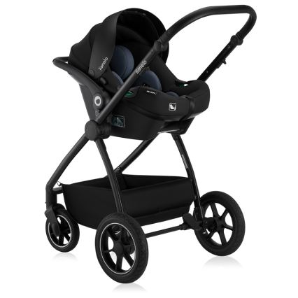 Lionelo - Poussette combinée 3-en-1 MERIL Black Onyx