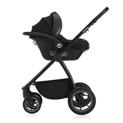 Lionelo - Poussette combinée 3-en-1 MERIL Black Onyx