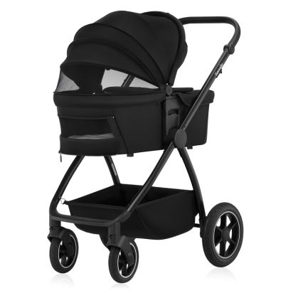Lionelo - Poussette combinée 3-en-1 MERIL Black Onyx