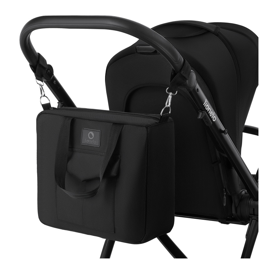 Lionelo - Poussette combinée 3-en-1 MERIL Black Onyx