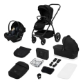 Lionelo - Poussette combinée 3 en 1 MERIL Noir Onyx