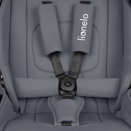 Lionelo - Poussette combinée 3 en 1 MIKA PLUS Grey Stone