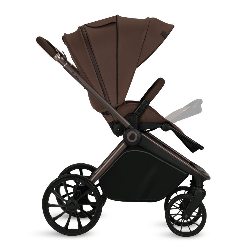 Lionelo - Poussette combinée 3 en 1 MIKA PLUS Mocha Mousse