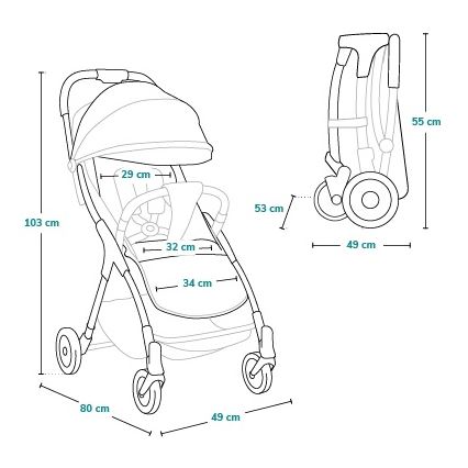 Lionelo - Poussette de sport JULIE ONE Golden Moments