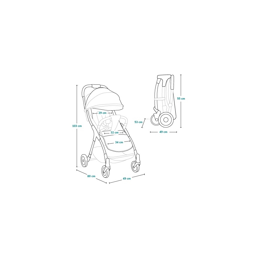 Lionelo - Poussette de sport JULIE ONE Golden Moments