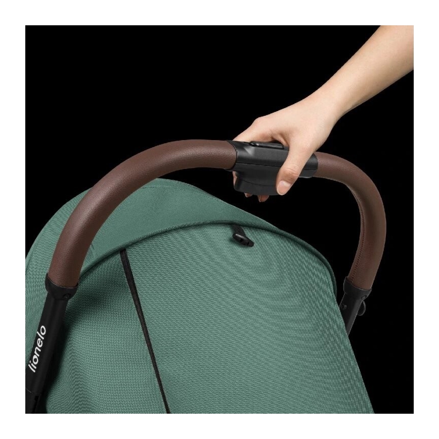 Lionelo - Poussette INGRID verte/noire