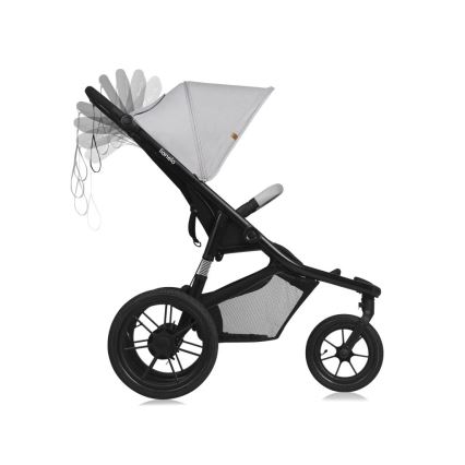 Lionelo - Poussette sportive AZURA noir/gris