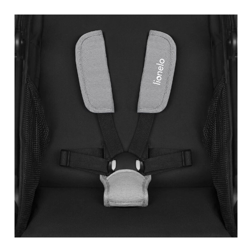 Lionelo - Poussette sportive AZURA noir/gris