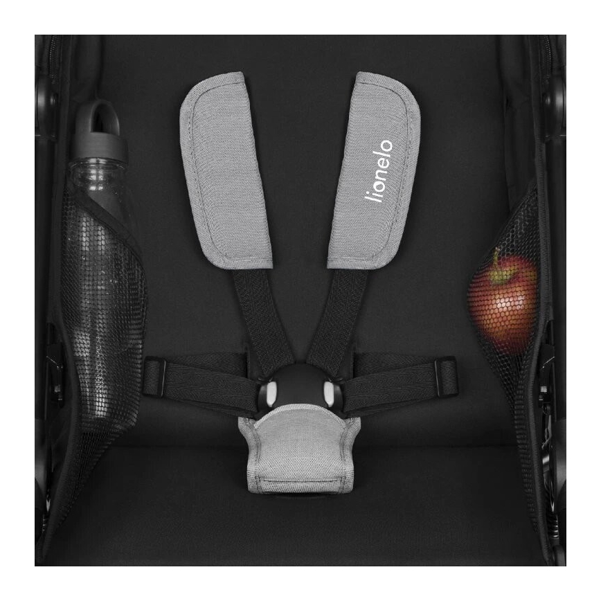 Lionelo - Poussette sportive AZURA noir/gris