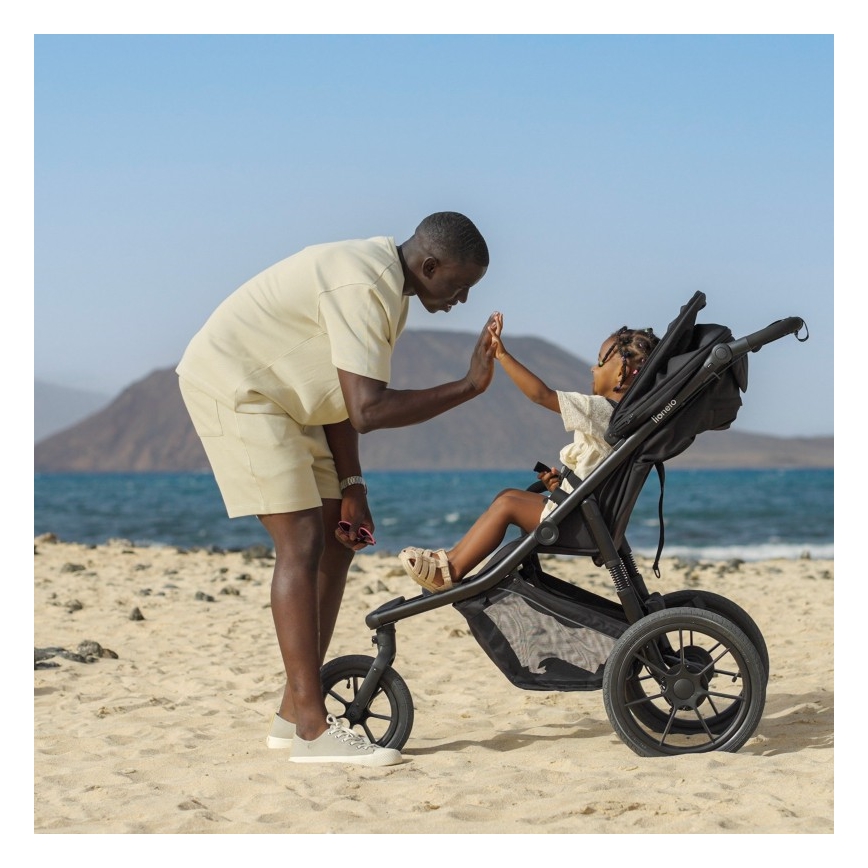 Lionelo - Poussette sportive AZURA noire