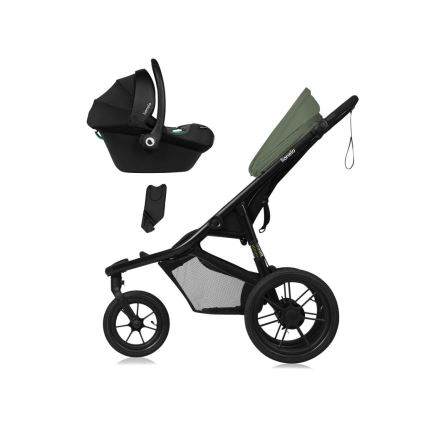 Lionelo - Poussette sportive AZURA noire/verte