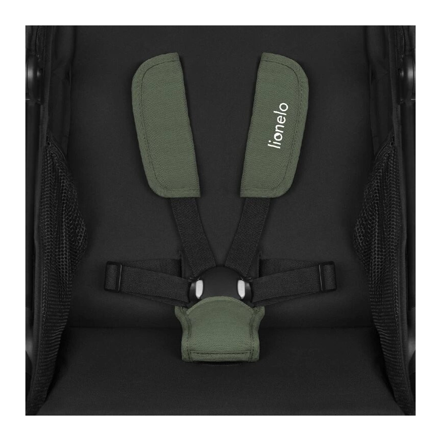 Lionelo - Poussette sportive AZURA noire/verte