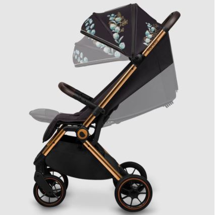 Lionelo - Poussette sportive CLOE noir/bleu/or