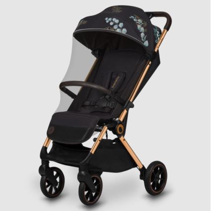 Lionelo - Poussette sportive CLOE noir/bleu/or