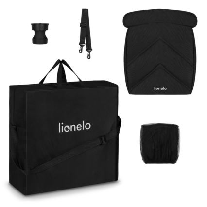 Lionelo - Poussette sportive CLOE noir/gris