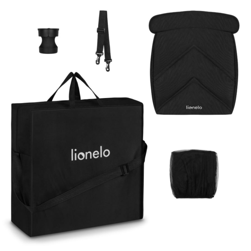 Lionelo - Poussette sportive CLOE noir/gris