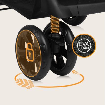 Lionelo - Poussette sportive EMMA PLUS beige/noir