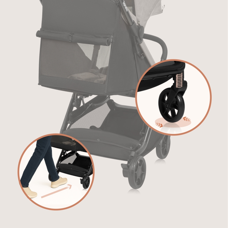 Lionelo - Poussette sportive JULIE AIR Beige Sable