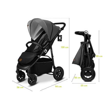 Lionelo - Poussette sportive NATT Grey Stone