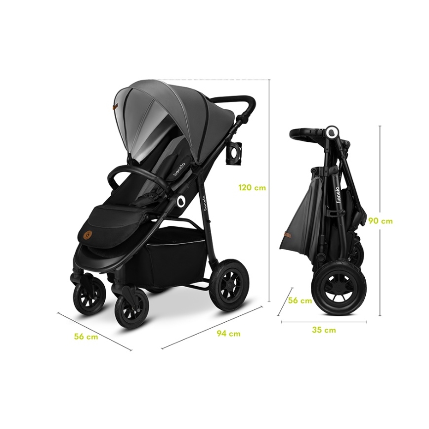 Lionelo - Poussette sportive NATT Grey Stone