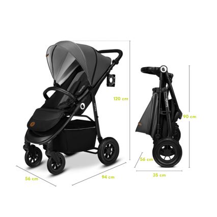 Lionelo - Poussette sportive NATT Grey Stone