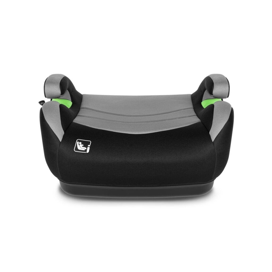 Lionelo - Réhausseur auto LUUK FIX i-Size pour enfants de 125–150 cm, noir/gris