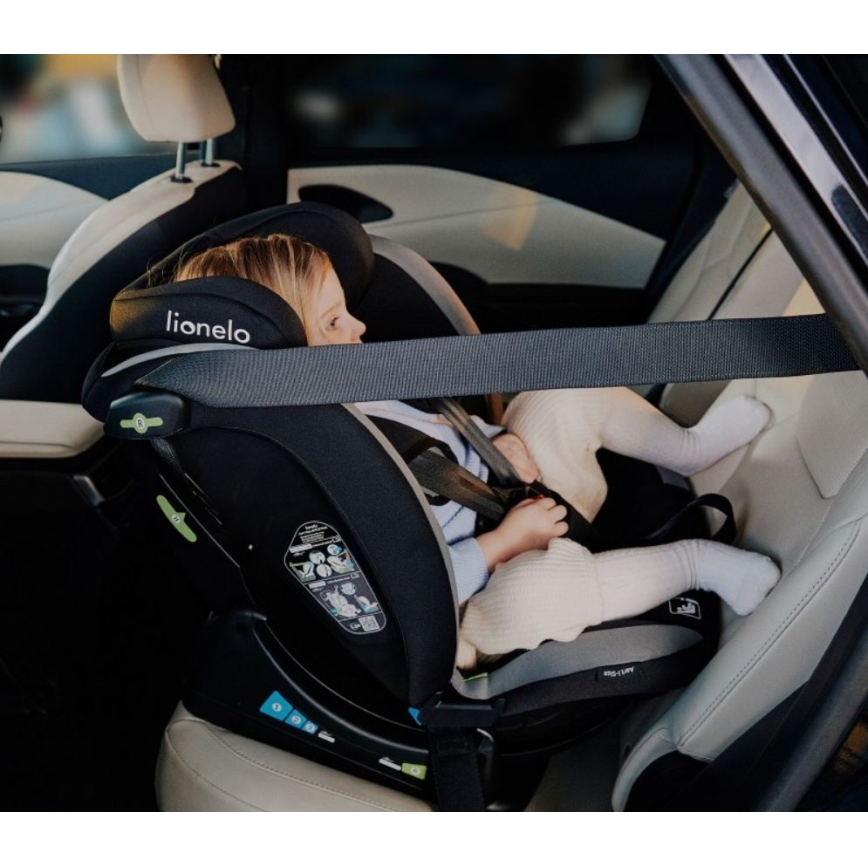 Lionelo - Siège auto AART i-Size 40-150 cm noir/gris