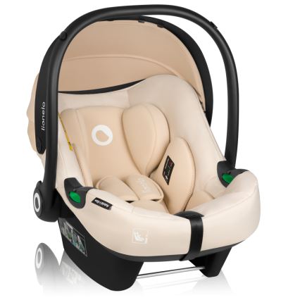 Lionelo - Siège-auto ASTRID SET i-Size avec base, 40–87 cm, beige sable