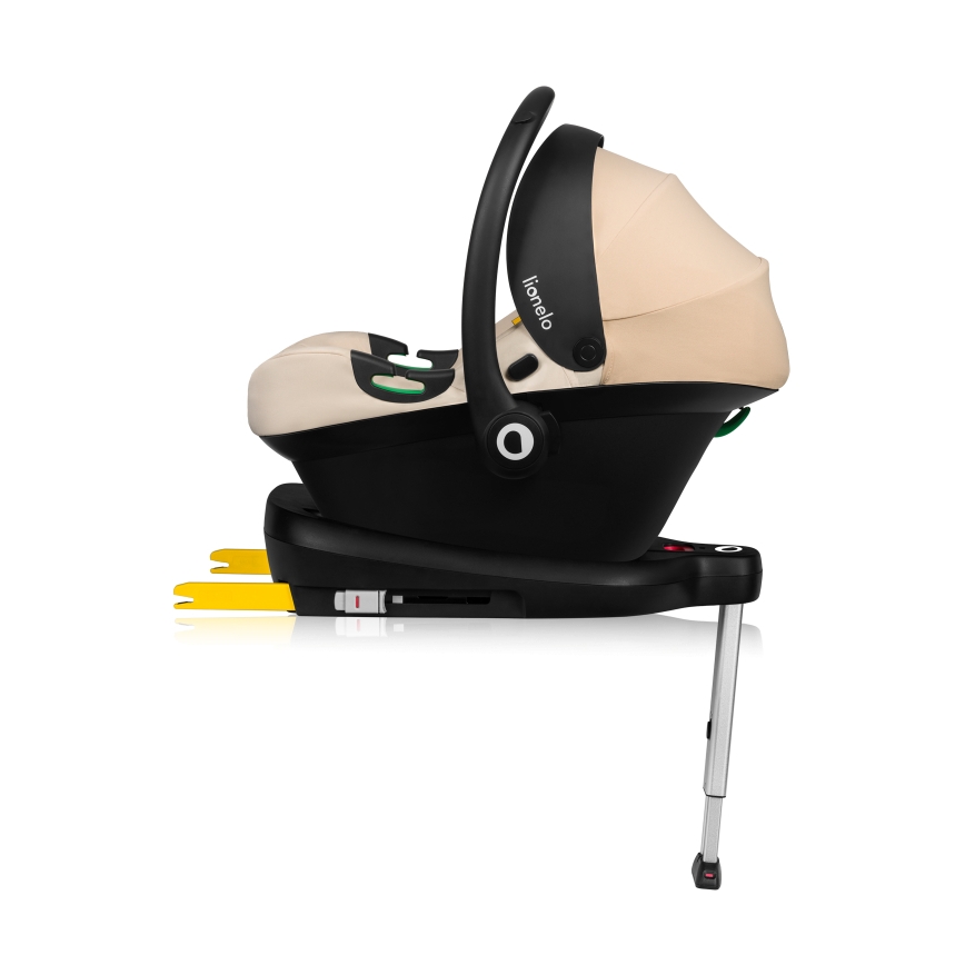 Lionelo - Siège-auto ASTRID SET i-Size avec base, 40–87 cm, beige sable
