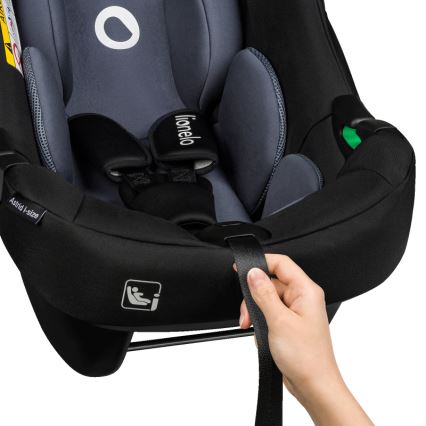 Lionelo - Siège auto avec base ASTRID SET i-Size 40-87 cm Noir/Gris