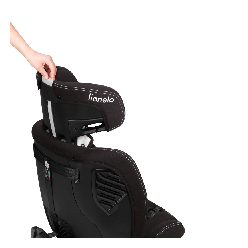 Lionelo - Siège-auto pivotant sur base BASTIAAN ONE i-Size 40-150 cm Noir Carbone