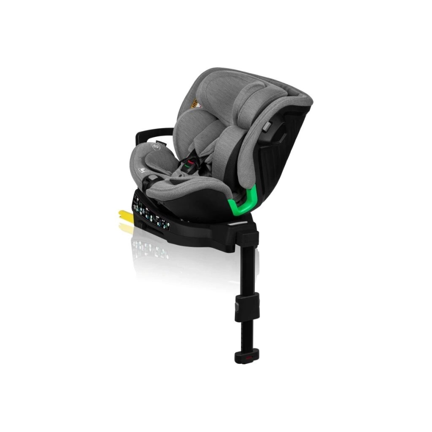 Lionelo - Siège auto avec base pivotante HARMONY i-Size 40-150 cm noir/gris