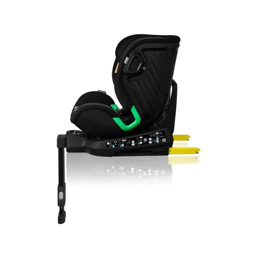 Lionelo - Siège auto avec base pivotante HARMONY i-Size 40-150 cm noir
