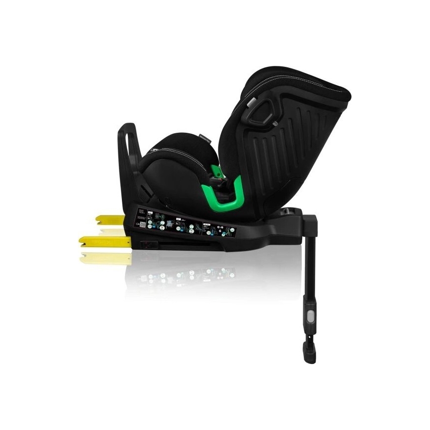 Lionelo - Siège auto avec base pivotante HARMONY i-Size 40-150 cm noir