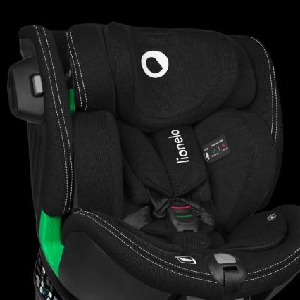 Lionelo - Siège auto avec base pivotante HARMONY i-Size 40-150 cm noir