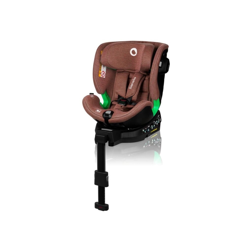 Lionelo - Siège auto avec base pivotante HARMONY i-Taille 40-150 cm brique