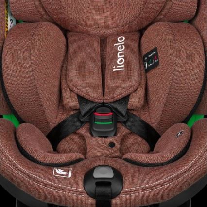 Lionelo - Siège auto avec base pivotante HARMONY i-Taille 40-150 cm brique