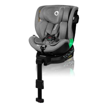 Lionelo - Siège auto avec base pivotante HARMONY i-Taille 40-150 cm gris