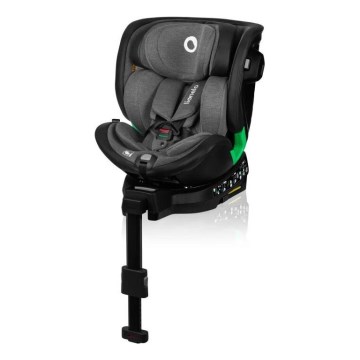 Lionelo - Siège auto avec base pivotante HARMONY i-Taille 40-150 cm noir/gris